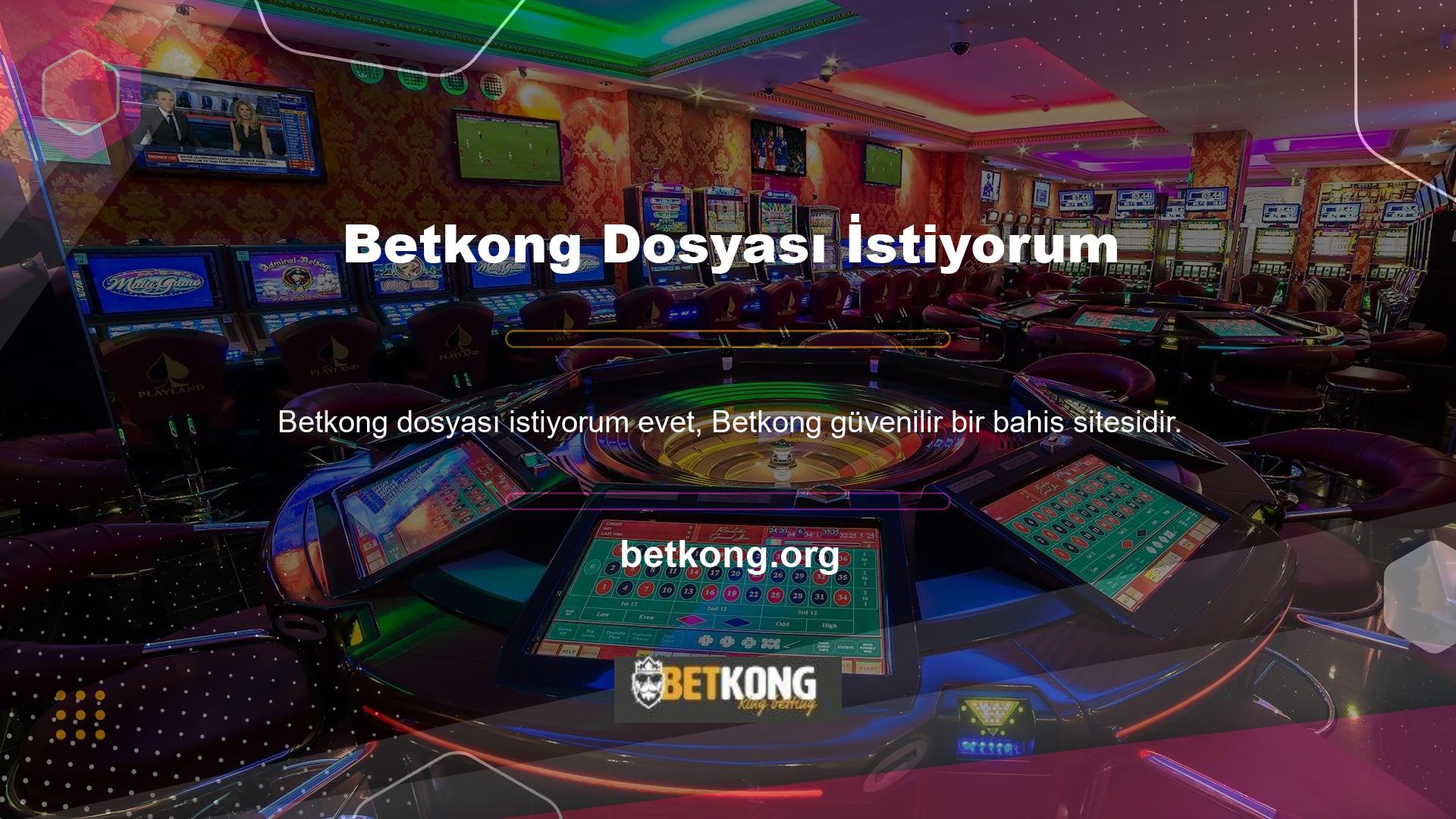 Betkong, kurulduğu günden bu yana müşteri memnuniyeti odaklı olarak bu yönde gelişen bir canlı bahis sitesidir
