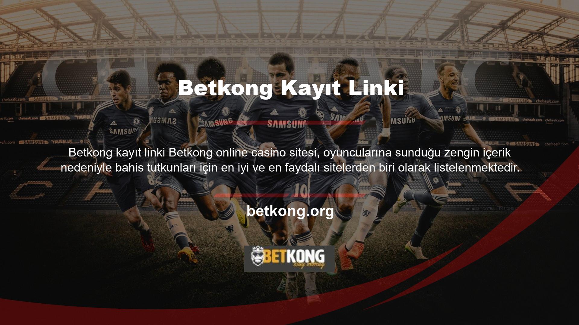 Betkong giriş linki, spor bahisleri başta olmak üzere Asya, Avrupa, İtalya, Türkiye, UEFA ve daha birçok ligde canlı bahis başta olmak üzere binlerce farklı bahis oyununu sunan, üyelerine benzersiz bir çeşitlilik sunan bir çevrimiçi bahis sitesidir