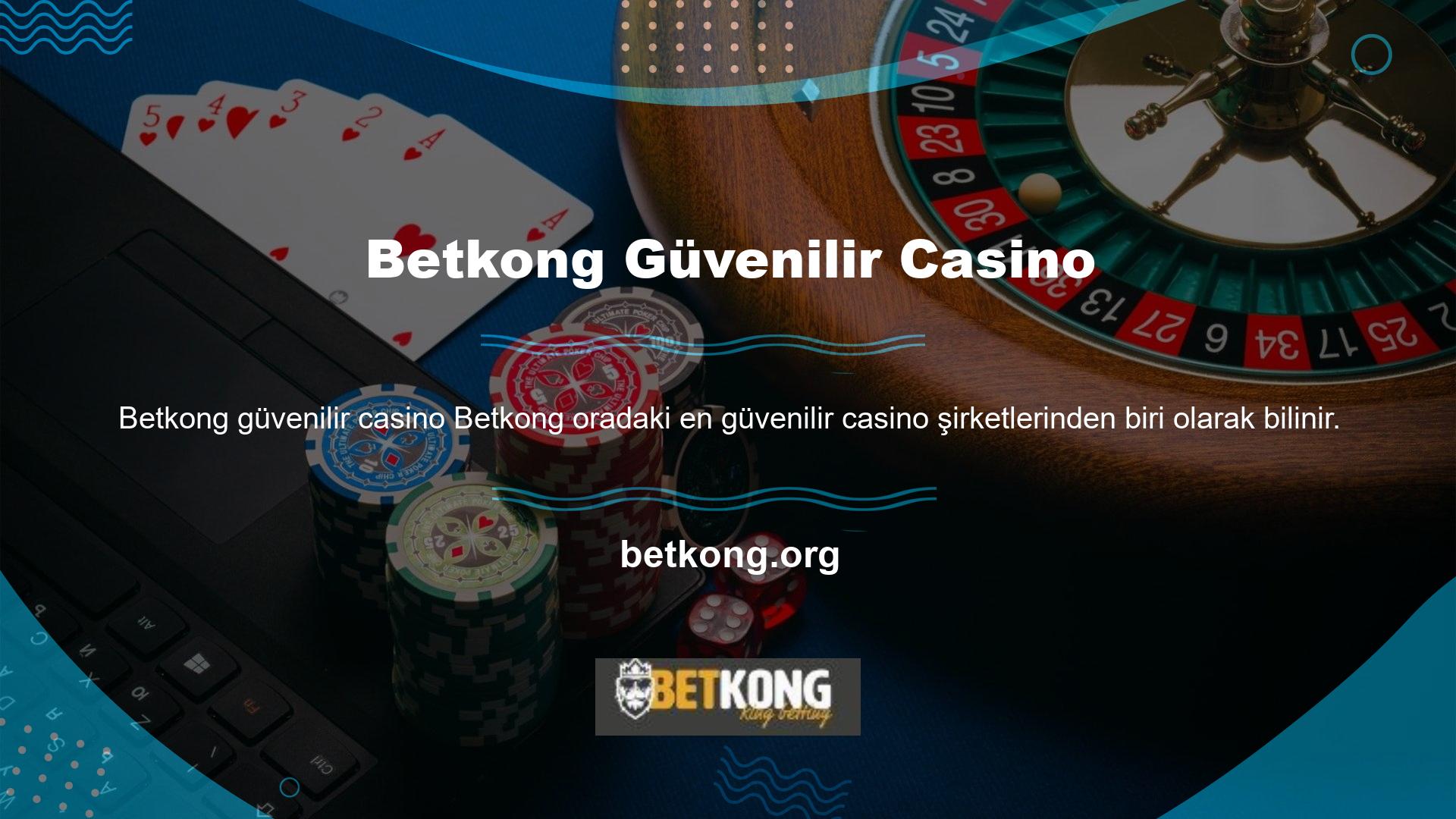 Betkong Türkiye'de tüm bahis ihtiyaçlarınız için güvenebileceğiniz birinci sınıf bir bahis şirketidir